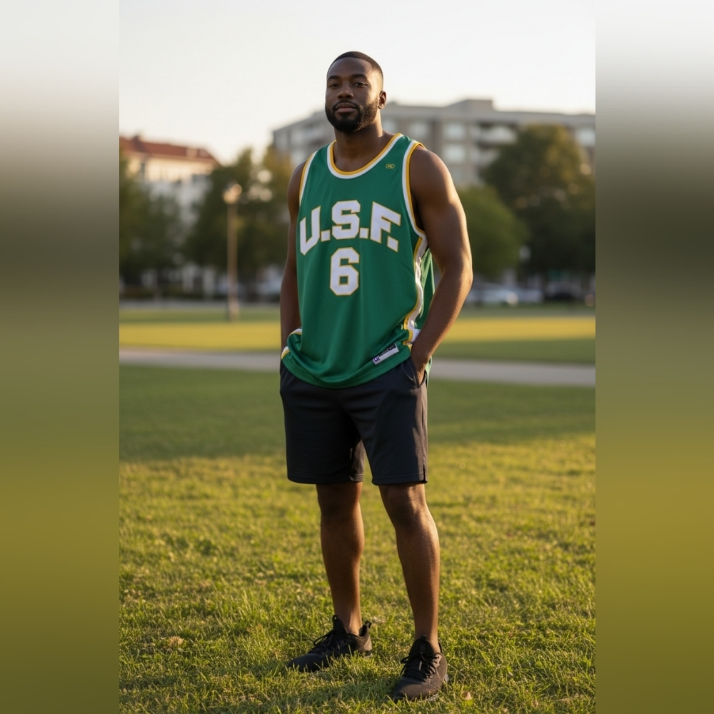 Bill Russell USF #6 Hardwood Legends Throwback Jersey Men’s 3XL NWT Campus wear